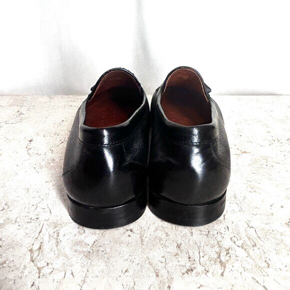 Johnston Murphy Shoes Mens 11 M Black Leather Loafers Tassels Office Date Night main image 9